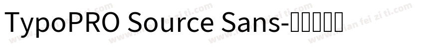 TypoPRO Source Sans字体转换
